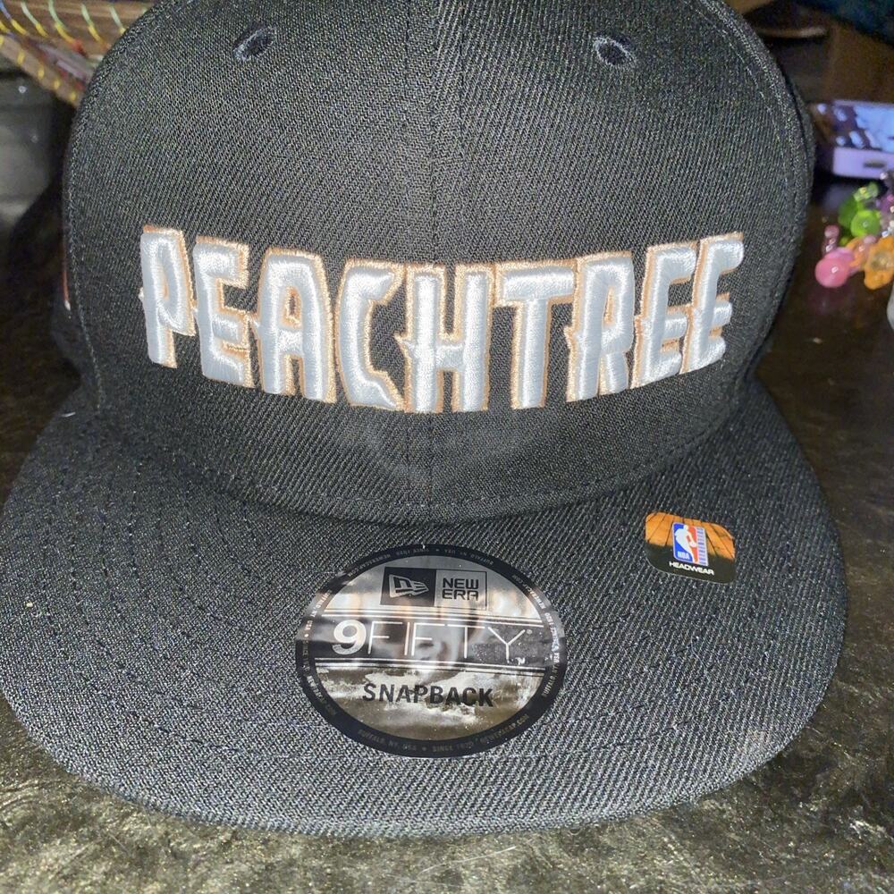 New Era 59fifty SnapBack Peach tree Atlanta Hawks City Edition NWT Hat